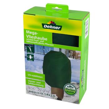 2 x Dehner Winterschutz Mega-Vlieshaube, ca. B140/H200 cm, Dunkelgrün - Vlies - Mindestbestellmenge: 2 Stk.