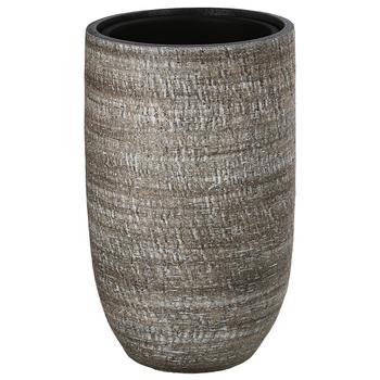 Dehner Keramik-Vase Lana, bauchig, braun - Keramik