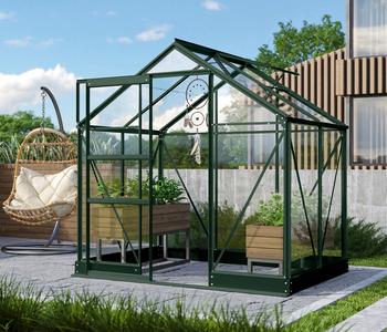 Vitavia Gewächshaus Pontos 2500, ESG, inkl. Fundament, ca. B195/H207/T137 cm