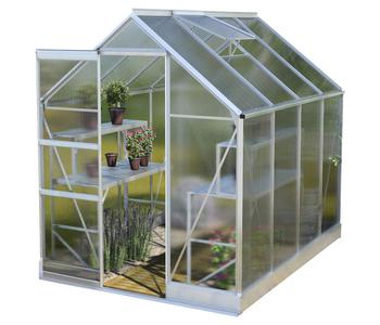 Vitavia Gewächshaus Pontos 5000, HKP 6 mm, inkl. Fundament, ca. B195/H207/T261 cm