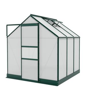 Vitavia Gewächshaus Pontos 3800, HKP, inkl. Fundament, Dunkelgrün - Aluminium / Stahl Polycarbonat