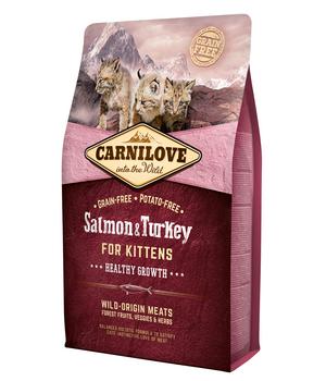 Carnilove Trockenfutter für Katzen Kitten, Lachs & Truthahn