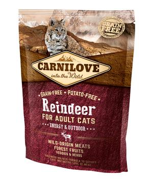 Carnilove Trockenfutter für Katzen Energy & Outdoor Adult, Rentier