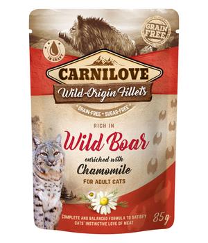 Carnilove Nassfutter für Katzen Wild-Origin Fillets Adult, 85 g