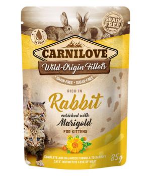 Carnilove Nassfutter für Katzen Wild-Origin Fillets Kitten, 85 g