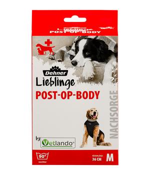 Dehner Lieblinge Hundebekleidung Post-OP-Body, Dunkelblau - Baumwolle / Polyester Elastan