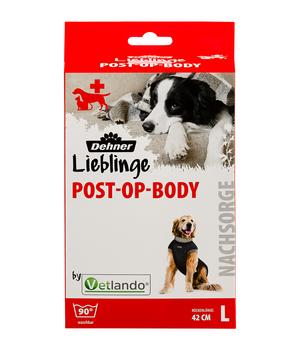 Dehner Lieblinge Hundebekleidung Post-OP-Body, Dunkelblau - Baumwolle / Polyester Elastan