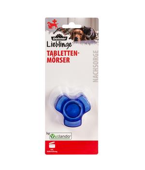 Dehner Lieblinge Tablettenmörser für Haustiere, Dunkelblau - Kunststoff