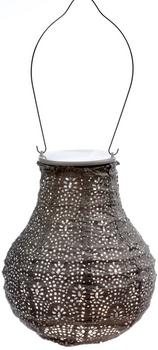 Lumiz Solar-Lampion Bulb Fan Taupe, ca. Ø16/H20 cm, Braun - Kunststoff