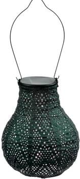Lumiz Solar-Lampion Bulb Ikat, ca. Ø16/H20 cm ', Grün - Kunststoff