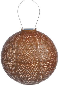 Lumiz Solar-Lampion Round Ikat, ca. Ø30/H29 cm, Kupfer - Kunststoff