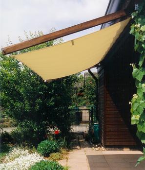 Peddy Shield Sonnensegel, rechteckig, ca. B330/T140 cm, Beige - Polyester