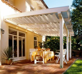 Peddy Shield Sonnensegel, rechteckig, ca. B420/T140 cm, Beige - Polyester