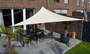 Floracord Sonnensegel, dreieckig, ca. B360/T360 cm, Beige - Polyester