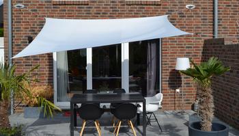 Floracord Sonnensegel, rechteckig, ca. B400/T300 cm, Dunkelgrau - Polyester