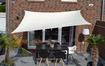 Floracord Sonnensegel, rechteckig, ca. B400/T300 cm, Beige - Polyester