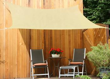 Floracord Sonnensegel, rechteckig, ca. B300/T250 cm, Beige - Polyethylen