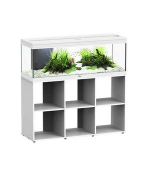 aquatlantis Aquarium Kombination Prestige 120, ca. B120/H118,5/T40 cm, 217 l, Weiß - Glas, Aluminium, Holz