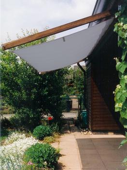 Peddy Shield Sonnensegel, rechteckig, ca. B420/T140 cm, Grau - Polyester