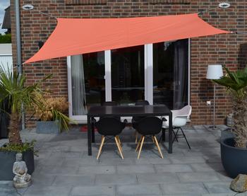 Floracord Sonnensegel, rechteckig, ca. B300/T250 cm, Orange - Polyester