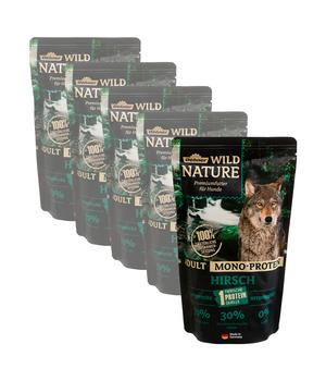 Dehner Wild Nature Nassfutter für Hunde Mono-Protein Adult, Hirsch