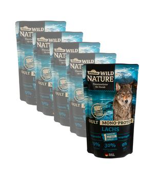 Dehner Wild Nature Nassfutter für Hunde Mono-Protein Adult, Lachs