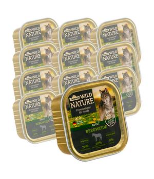 Dehner Wild Nature Nassfutter für Hunde Bergweide Adult, 11 x 150 g