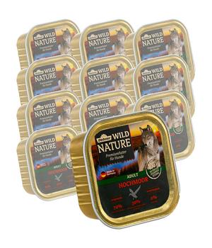 Dehner Wild Nature Nassfutter für Hunde Hochmoor Adult, 11 x 150 g
