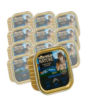 Dehner Wild Nature Nassfutter für Hunde Gebirgssee Adult, 11 x 150 g
