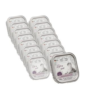 Dehner Premium Lovely Nassfutter für Katzen Zeit zu zweit, 16 x 100 g