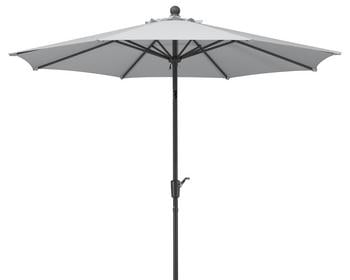 Schneider Sonnenschirm Harlem, rund, ca. Ø270 cm, Grau - Polyester, Stahl