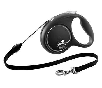 flexi® Hundeleine Seil-Leine Black Design, Medium, 5 m