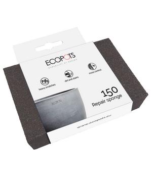 Ecopots Reparaturschwamm, dunkelgrau, B10/H7/T2,5 cm - Schaumstoff