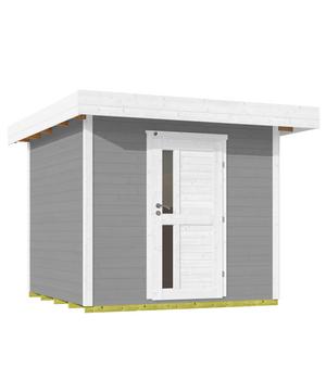 Weka Designhaus 172 Gr. 1, ca. B275/H226/T341 cm, Grau - Fichtenholz