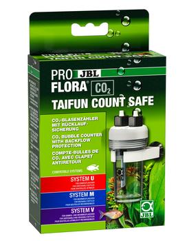 JBL PROFLORA CO2 Blasenzähler Taifun Count Safe, Weiß / Transparent Schwarz - Kunststoff