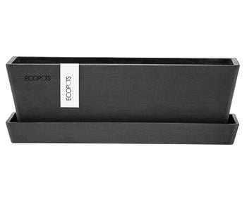 Ecopots Kunststoff-Topf Bruges mit Untersetzer, rechteckig