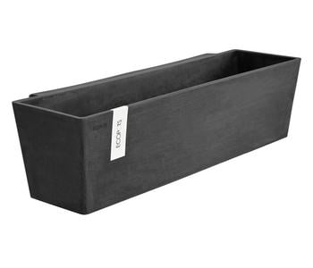 Ecopots Kunststoff-Kasten Manhattan Wall mit Wassersystem, rechteckig