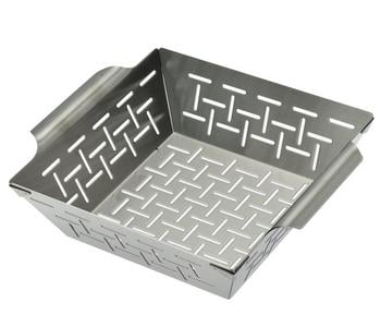 Dehner BBQ Edelstahl-Gemüsekorb, ca. B21,3/H6,5/T21,3 cm