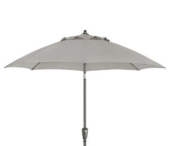 Dehner Sonnenschirm Kos, rund, ca. Ø220 cm, Taupe - Aluminium, Polyester