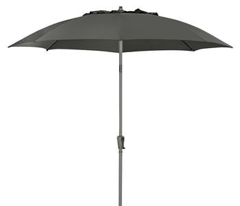 Dehner Sonnenschirm Paros, rund, ca. Ø250 cm, Dunkelgrau - Aluminium / Polyester
