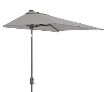 Dehner Balkonschirm Chios, rechteckig, ca. B210/T130 cm, Taupe - Stahl / Aluminium Polyester