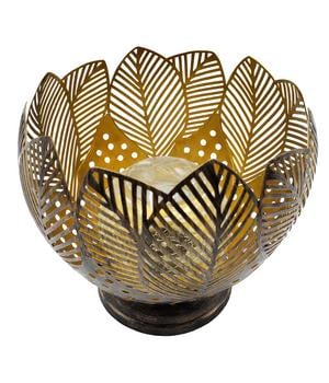Dehner Solar-Lotus Avan, ca. Ø20/H18 cm, Gold - Metall