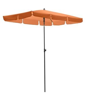 Dehner Schirm Jupiter, rechteckig, ca. B180/T120 cm, Orange - Aluminium / Polyester