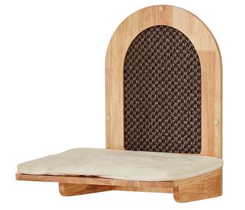 Nobby Wandelement Liege Cin, creme, ca. B40/H45/T31,5 cm, Creme / Hellbraun Dunkelbraun - Holz Sisal