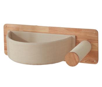 Nobby Wandelement Korb Sia, creme, ca. B73/H25/T34,5 cm, Creme / Hellbraun - Holz Sisal