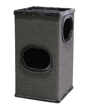 Nobby Kratztonne Adria II, dunkelgrau, ca. B38/H70/T38 cm - Holz / Plüsch Sisal