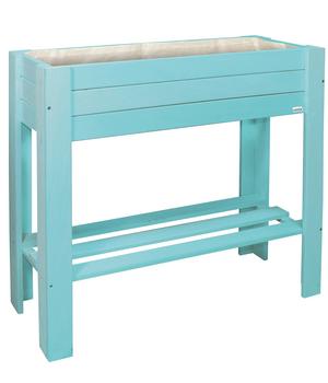 Wagner Holz-Hochbeet GreenBOX light, ca. B83/H70/T34,5 cm, Türkis - Holz