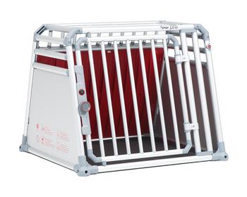 4pets Hundetransportbox PRO Line 4, Silber - Aluminium / Holz Kunststoff