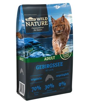Dehner Wild Nature Trockenfutter für Katzen Gebirgssee Adult, Lachs