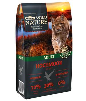 Dehner Wild Nature Trockenfutter für Katzen Hochmoor Adult, Ente